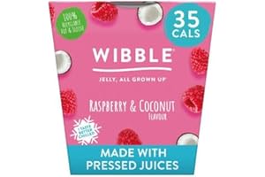 Wibble Raspbery & Coconut Flavour Jelly Pots, 153g