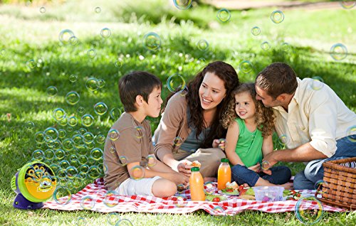 Termichy Automatic Bubble Machine with High Output, Battery Powered Bubble Blower for Indoor/Outdoor Use - Kid's Fun by