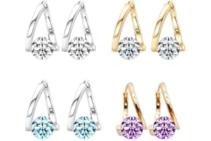 DMNQ 4pcs Lymph Ohrringe Zum Abnehmen Lymphdrainage Damen Lymphdrainage-Schlankheitsohrringe Lymphknoten Ohrringe Abnehmen Damen Germanium Ohrringe Lymphatische Lymphvity Magnetherapy