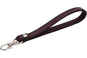 VanEnjoy Genuine Leather Keychain Wristlet Keychain Strap for Wallet Purse Clutch Cellphone Wristlet Key