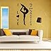 Produktbild WWYJN Yoga Girl Wall Sticker Gymnastics Athletics Wall Mural Girls Room Decor Gymnastics Girl Removable Vinyl Wall Art Poster  57x79cm