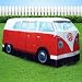 Produktbild VW Bulli Bus Camper Zelt - Vier-Personen-Zelt in 1:1 VW T1 Campervan Bulli Design, Farbe: Orange