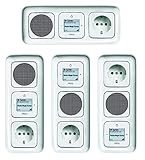 Compuesto de: 3 compartimento marco - WiFi Radio por Internet inet - Altavoz + cubierta + enchufe