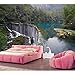 Produktbild Rureng Kroatien Parks Wasserfälle See Wälder Natur Tapeten Wandbild Wohnzimmer Tv Sofa Wand Schlafzimmer Tapeten Wandbilder 3D-250X175Cm