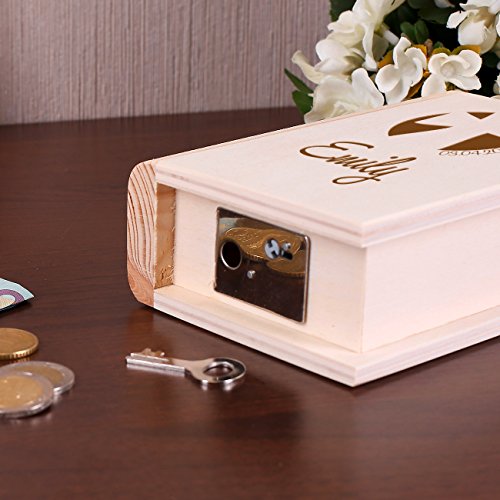 Striefchen® Spardose zur Taufe / Kommunion / Konfirmation als Buch aus Holz mit Gravur - 4
