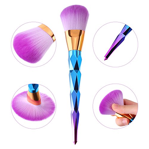 Bememo Make-up Pinsel Set Gesicht Lidschatten Blush Kits Pulver Kosmetik, 7 Stück - 4