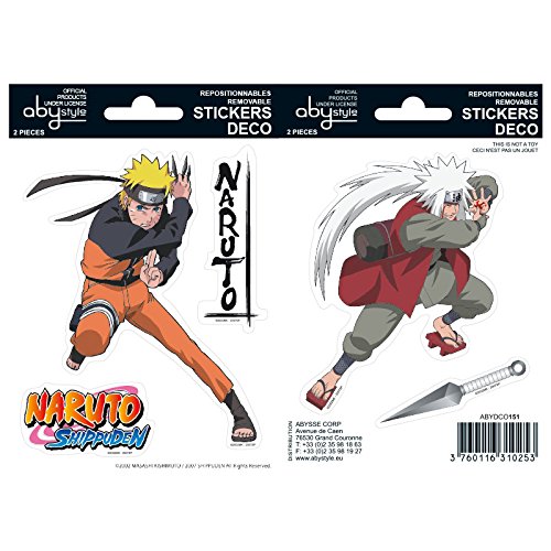 Preisvergleich Produktbild AbyStyle Naruto Shippuden "Naruto / Jiraiya Aufkleber (Mehrfarbig)