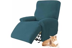 YWQJL Copri Poltrona Elettrica Reclinabile con Braccioli Copri Poltrona Relax Copripoltrona Relax Universale Copripoltrona 1 Posto/Set da 4 Pezzi(010)