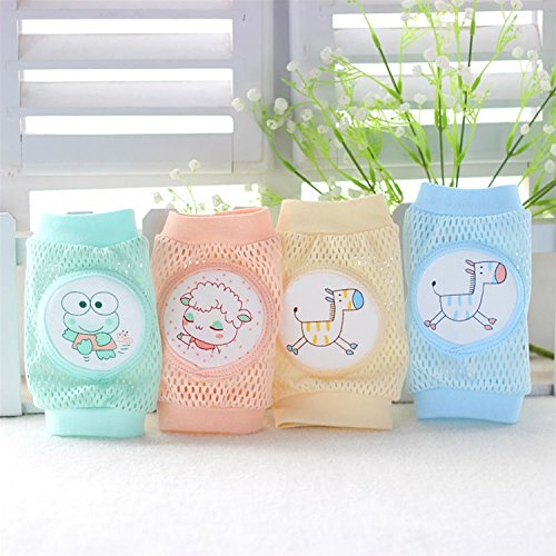 Liroyal Infant Toddler Baby Knee Pad Crawling Safety Protector Blue