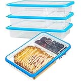 Ultilizando premiun plastic material: El contenedor de alimentos está hecho de plástico de calidad alimentaria, 100% BPA y libre de ftalatos, aprobado por la FDA; No se tiene mancha, resistencia al olor y tóxico.