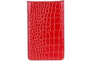 ‎DWAWOO Golf Counter Card, Golf Score Keeper Card Golf Scorecard Halter mit Hölzernem Bleistift Golfzubehör(Rot)