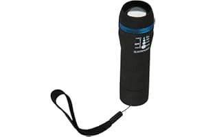 BLUE SPOT TOOLS ELECTRALIGHT 65217 Blue Spot 1 W LED Rubberised Zoom Barrel Torch - Black