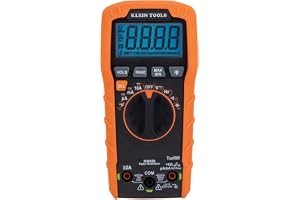 Klein-verktyg MM420 digital multimeter, automatisk sträckning TRMS multimeter, 600 V AC/DC-spänning, 10 A AC/DC-ström, 50 MOh