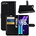 Produktbild Vicstar Huawei Y6 2018 Hülle, Huawei Y6 2018 Tasche Premium PU Leder Flip Case Ledertasche Dünn Schutzhülle mit Kartensteck Plätzen und Faltbare Ständer Handyhülle für Huawei Y6 2018
