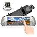 Produktbild Spiegel Dash Cam 7 Zoll IPS Berührungsempfindlicher Bildschirm Volles HD 1080P mit 170°Weitwinkel Rückfahrkamera Doppellinse mit Parkplatz-Monitor G-Sensor Daueraufnahme