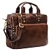 Produktbild STILORD 'Jack' Ledertasche Aktentasche Herren Vintage Umhängetasche für Büro Business Arbeit 13,3 Zoll Laptoptasche für große DIN A4 Aktenordner echtes Leder, Farbe:antik - braun