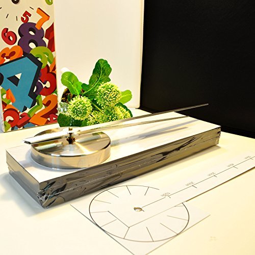 XXL 3D Silberne Riesen Designer Wanduhr Wohnzimmer Dekoration Wandtatoo mit deutschem Ziffernblatt aus Acryl - 2