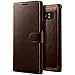 Price comparison product image VRS Design Samsung Galaxy Note 8 Case, Premium Leather Folio Case Flip Wallet Cover [Brown] Classic Leather | with 3 Card Slots Phone Case [Layered Dandy] for Galaxy Note
