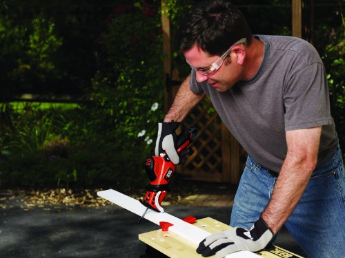 Black+Decker 10.8V 1.3Ah Li-Ion Ultra-Kompakt Akku-Astsäge, rotierende Astklemme, Äste mit 7.5cm Durchmesser, Universal-Sägeblattaufnahme, inkl. 3 Sägeblätter, GKC108, schwarz orange - 9