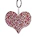 Produktbild Gaddrt Schlüsselkette Schlüsselanhänger Für Kinder Schlüsselbund Mode-Herz Keychain Reflektierender Bunter Perlen-Herz Geformter Hängender Schlüsselring Anhänger15X10cm (C)