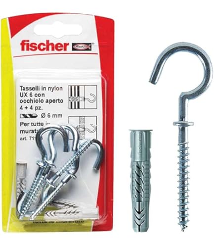 Tasselli Metallici Fischer SBS 9/3 Con Occhiolo - 50 Pezzi Per Cemento E Mattone - Foto 6