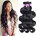 JiSheng 8A Silky Brazilian Body Wave Virgin Hair Weave 3 Bundles Human Hair Extensions Natural Color Remy Hair Weft Mixed Length 300g/lot (20" 22" 22")