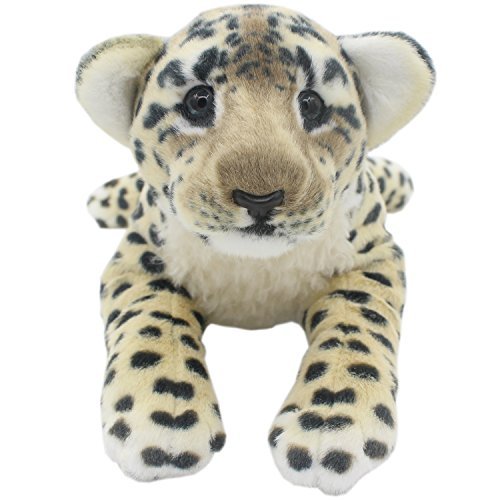TAGLN Die Dschungel Tiere Gefüllter Plüsch Weiches Spielzeug Kinderkissen (40 cm, Brauner Gepard)