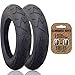 2 x PHIL AND TEDS HAMMERHEAD Suitable Stroller / Push Chair / Buggy REAR Tyres to fit - 12 1/2" x 1.75 - 2 1/4 (Black) Super Grippy & Fast Rolling + FREE Shipping + FREE Upgraded Skyscape Metal Valve Caps (Worth £3.99)