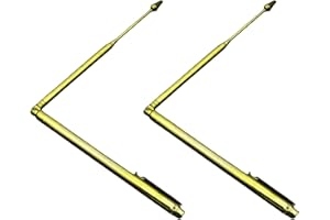 EUYKQNOI 2 Pezzi Bacchette Rabdomante Professionali d'Ottone - Bacchette di Radioestesia per Geobiologia, FengShui, Aste di Radiestesia Professionali, Aste Radiestesia di