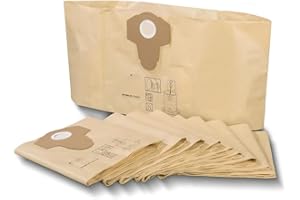 AROMELIVII Bolsas Aspiradora Parkside PNTS 1400 1500, PWD 25 30-12 Unidades - Recambios Duraderos para Aspiradoras en Seco Húmedo