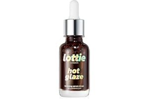 Lottie London Hot Glaze in Bronze Universal Bronzing Drops, Tinted Bronzing Drops, Serum-like Formula Infused with Hyaluronic Acid, Squalane & Niacinamide