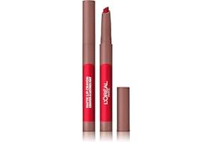 L'ORÉAL L'Oreal Paris Infallible Very Matte Lip Crayon Lipstick, Smudge Proof, Pink Lipstick, 111 A Little Chilli