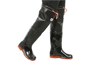 HWBZSZY Stivali da Pioggia Alti in PVC Impermeabili al 100% Scarpe da Pesca Antiscivolo Stivali da Fango Traspiranti Ultraleggeri per Trampolieri, Pesca A Mosca, Caccia, Lavori di Letame