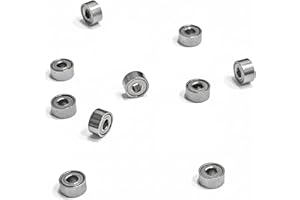 HOGGY 10 Cuscinetti MR52ZZ | Cuscinetti a Sfere Miniatura in Acciaio GCr15 2x5x2,5 mm | Cuscinetti Piccoli MR52 da 2 mm x 5 mm x 2,5 mm | Per Prototipi e Macchinari Leggeri