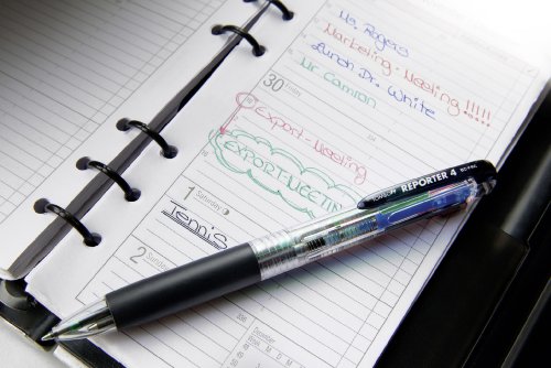 Tombow BC-FRC12 Vierfarb-Kugelschreiber Reporter 4, lose, transparent schwarz - 2