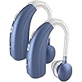 Fastwell 2 unit For Both Ear Rechargeable Hearing Aids with Noise Cancelling, Nano Hearing Amplifier Assist Miracle Ear for Adults,Digital Hearing Amplifiers for Hearing Loss (Pair (Blue)