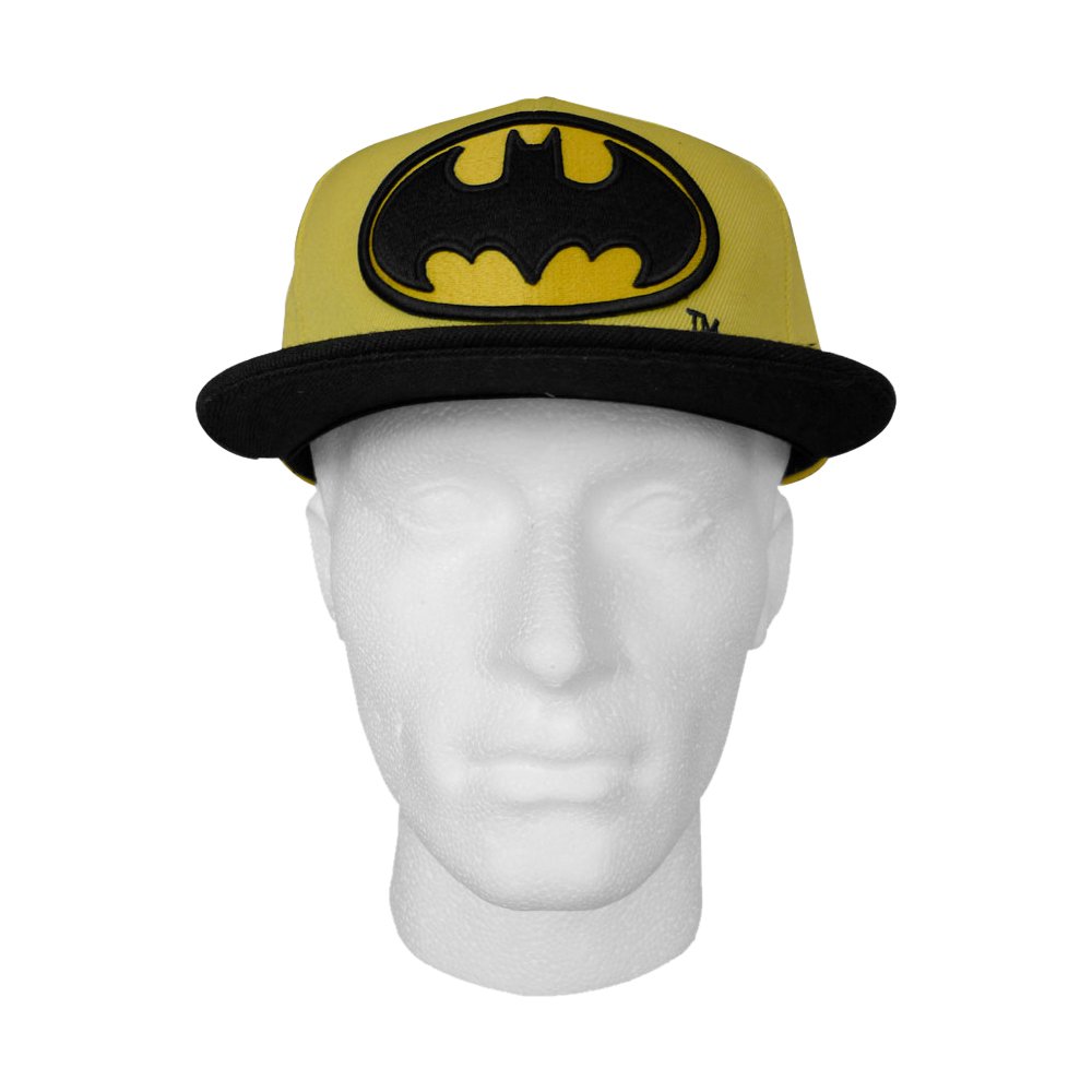 DC-Comics-Baseballkappe-Batman-Logo-Grau-Schwarz