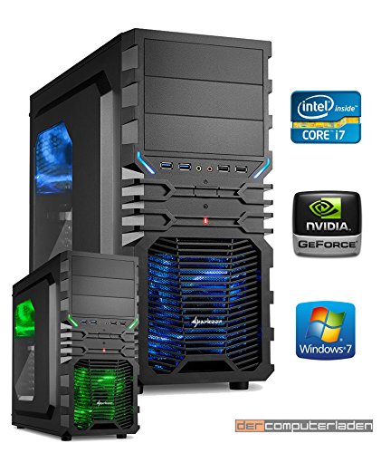 dercomputerladen Gamer PC System Intel, i7-6700 4x3,4 GHz, 8GB DDR4 RAM, 1000GB HDD, nVidia GTX1050 -2GB, inkl. Windows 7 (inkl. Installation) Gaming Computer Büro Multimedia