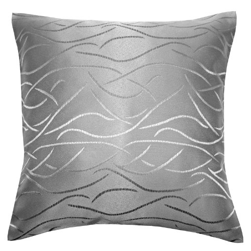 Silvia Damask Square Cushion Cover 50 x 50 cm Selection of Colours grey