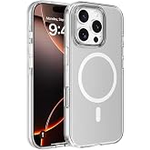 Zore Apple i&ccedil;in uyumlu iPhone 16 Pro Kılıf M-safe Şarj &Ouml;zellikli Kamera Korumalı Zore Kripto Kapak Şeffaf