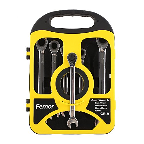 Femor Ratschenringschlüssel Set Ratschenschlüssel, Knarrenschlüssel, Maulschlüssel, Ringschlüssel, Ringmaulschlüssel … (Modell 3) - 2