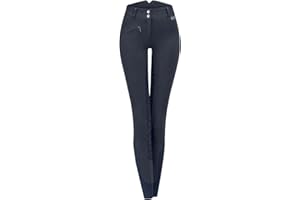 ELT Pantalones de equitación térmicos Fun Sport de silicona, cintura alta