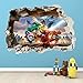 Price comparison product image LEGO SUPER HEROES SMASHED WALL STICKER - 3D BEDROOM BOYS GIRLS WALL ART DECAL