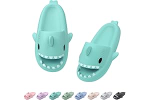 Dsaren Shark Slides Slippers Badelatschen Herren Damen Badeschlappen Weiche Rutschfest Cozy Slides Original Wolken Schlappen Pantoletten Sommer Hausschuhe Gummi Dusch Badeschuhe Strand Sandalen