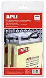 Tamaño: 34 x 48 mm APLI 10586 - Pack de 100 colgadores autoadhesivos, 34 x 48 mm