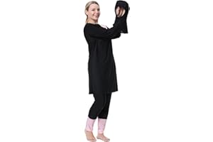 obaSeteck Muslim Swimwear Plus Size for Women Burkini Islamic Swimsuit