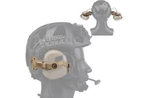 AQ ZXDC Accessori per Cuffie con Adattatore per Guida Arc, Guide Laterali Ops-Core, Supporto per Cuffie con Montaggio Laterale, per Cuffie Tattiche Earmor E AQzxdc