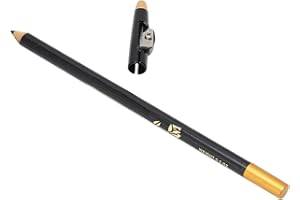 NICETER Crayon à Barbe, Doublure de Crayon à Barbe avec Taille-crayon à Barbe pour Voyage à Domicile pour Salon (Noir)