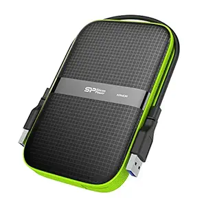 Silicon Power 1TB Rugged Armor A60 Shockproof Water-Resistant 2.5-Inch USB 3.0 Portable External Hard Drive, Black (SP010TBPHDA60S3K)