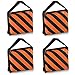 Produktbild Neewer Set von vier schwarz/orange Robuste Sand Tasche Fotografie Studio Video Stage Film Sandsack Satteltasche für Lichtstative Boom Arme Stative